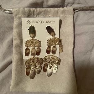 Kendra Scott Emmet Filigree Gold Earrings